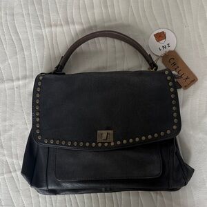 Black Leather Handbag